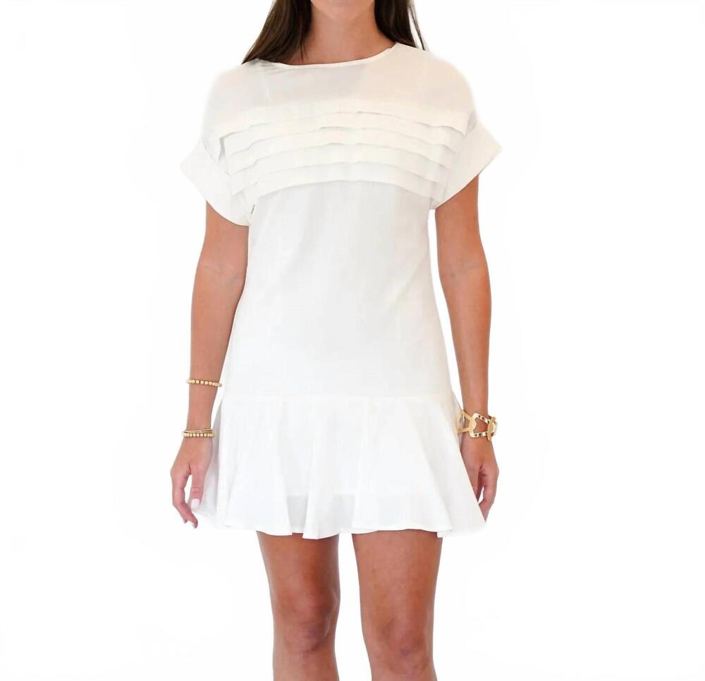 NEW SHUG bella mini dress in white